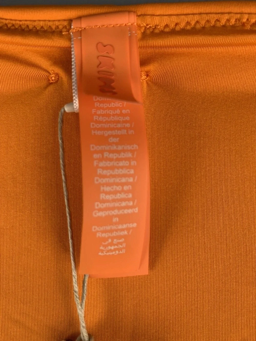 Skims Sz Medium Tangerine Signature Swim Mid Waist Bottom NWT